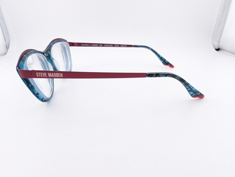 Steve Madden Eyeglasses, Frames Only, TWIRLSS Teal Multi, 51-16-135, Plastic gallery