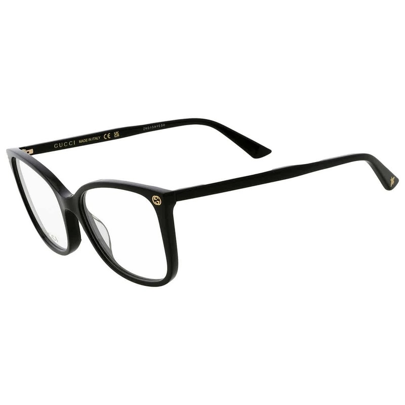 Gucci Square Ladies Eyeglasses GG0026O 001 53-17-140 gallery