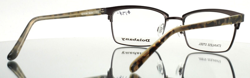 DOLABANY Nashua Black Mens Rectangle Full Rim Eyeglasses 52-17-135 B:33 gallery