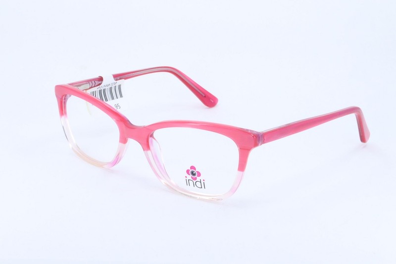 Indi KG8000 Pink Cat Eye Girls Full Rim 48-16-130 Eyeglasses Frames