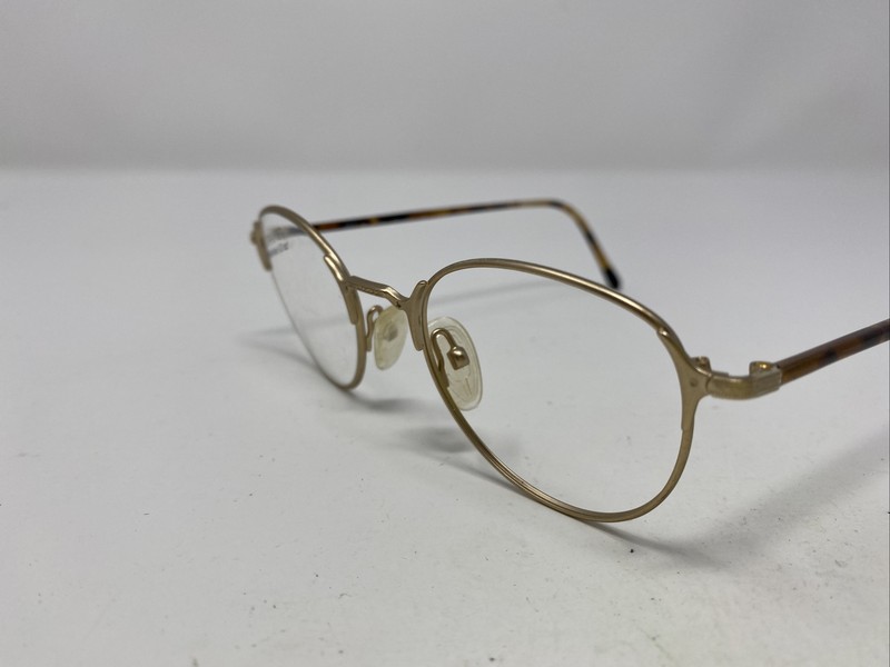 Logo Paris France 663 92 730 46-20-145 Gold/Brown Full Rim Eyeglasses Frame S374 gallery