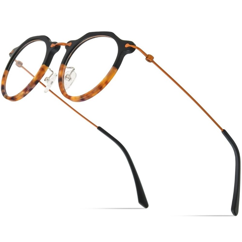 Acetate Titanium Glasses Frame Men 2024 New Square Eyeglasses Spectacles Eyew…