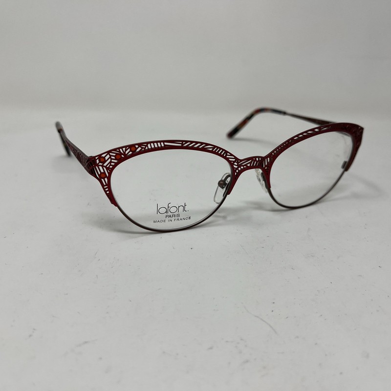 Jean Lafont Eyewear FUCHSIA 6502 51-18-133 RED BROWN EYEGLASSES +P35