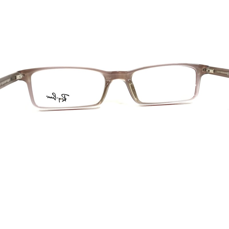 Ray-Ban Eyeglasses Frames RB5027 2079 Gray Burgundy Red Rectangular 50-17-140 gallery