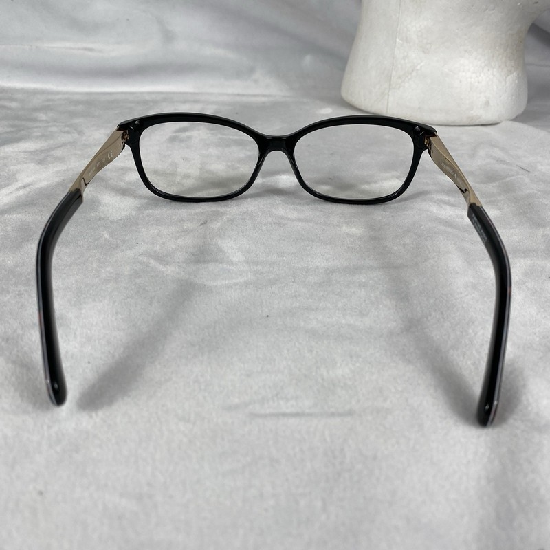 Kate Spade Angelisa 807 Eyeglass Frames Black Gold Flowers 53-15-135 gallery