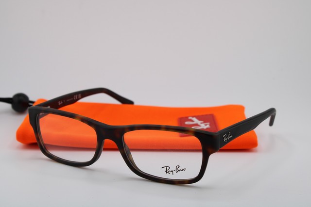 NEW RAY-BAN RB 5268 5211 MATTE HAVANA RECTANGLE AUTHENTIC EYEGLASSES 50-17