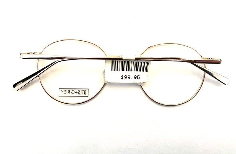 OTIS+GREY OG 9007 Gold Round Mens Eyeglasses Frames 49-20-145 gallery