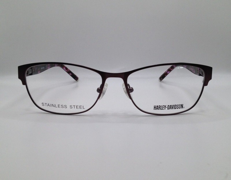 Harley Davidson HD0540 082 Purple Metal Eyeglasses Frame 56-16-140 With Stones