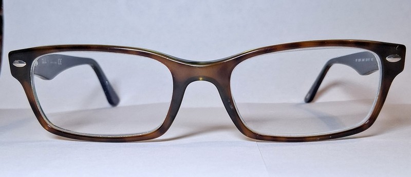 Ray-Ban RB5206 2445 Eyeglass Frames Brown/Green Tortoise Rectangle 52-18-140