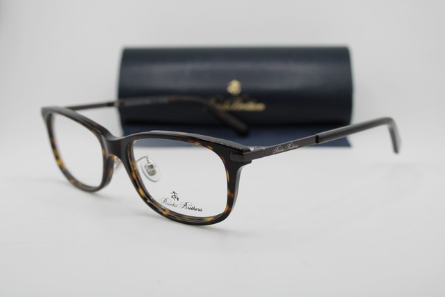 NEW BROOKS BROTHERS BB 2082D 6161 HAVANA GUNMETAL AUTHENTIC EYEGLASSES 53-16