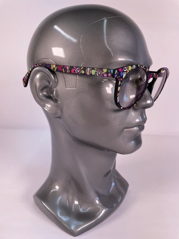 Zeelool VFT0271-13 Street-Artist Eyeglasses Frame 47-21-145 Black/Multicolor gallery