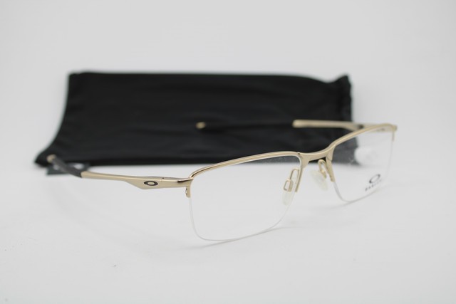 NEW OAKLEY OX3218-0954 SOCKET 5.5 LIGHT GOLD BLACK AUTHENTIC EYEGLASSES 54-18 gallery