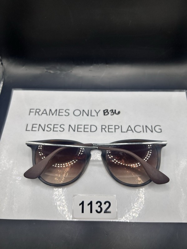 RAY-BAN RB4171 ERIKA 865/13 Matte Brown Sunglass/Eyeglass Frame Only 54-18-145 gallery