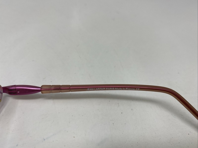 JEAN LAFONT PARIS France RIGODON 7045 44-12-118 Pink Floral Eyeglasses Frame J07 gallery