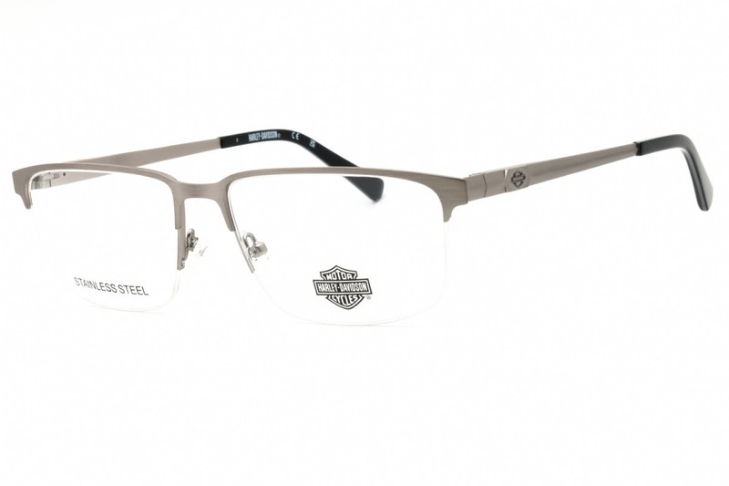 NEW Harley Davidson HD50113 011 Matte Light Nickeltin 57mm Eyeglasses