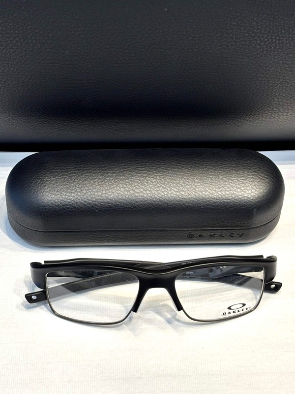 NEW OAKLEY Crosslink Satin Black 53mm Athletic Metal Eyeglasses Frame for Sports