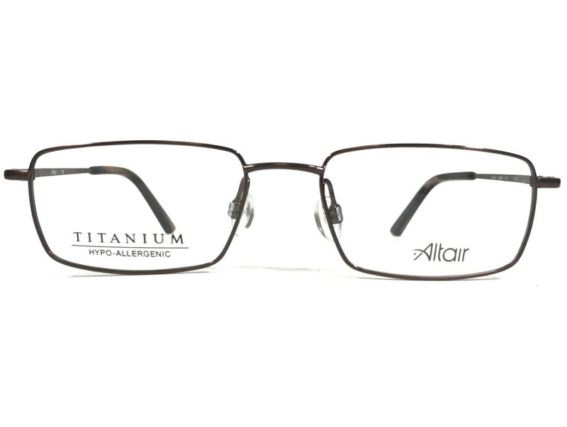 Altair Eyeglasses Frames A4004 BARK Brown Rectangular Full Rim 53-18-140