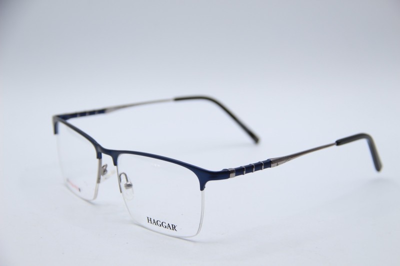 NEW HAGGAR H291 MT. NAVY BLUE GUNMETAL AUTHENTIC FRAMES EYEGLASSES 58-17