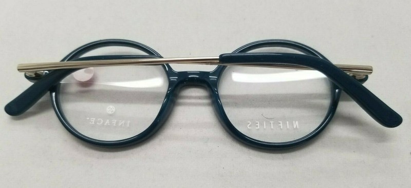 INFACE NIFTIES DANISH OPTICS IF9374-9322 BLUE ACETATE EYEGLASSES FRAME 41-17-130 gallery