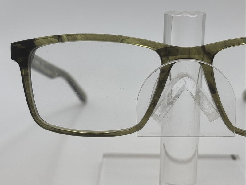 Dragon Quinton DR201 318 54/18 140 Men’s Olive Horn Full Rim Eyeglasses gallery