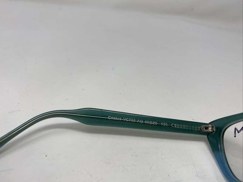 Victory Optical Cricket VC732 AQ 46-20-135 Aqua Full Rim Eyeglasses Frame 939 gallery