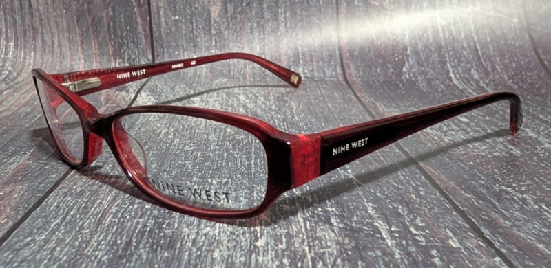 NINE WEST Women’s Red Eyeglass Plastic Frames Flex Hinges NW5015 622 52-15-135