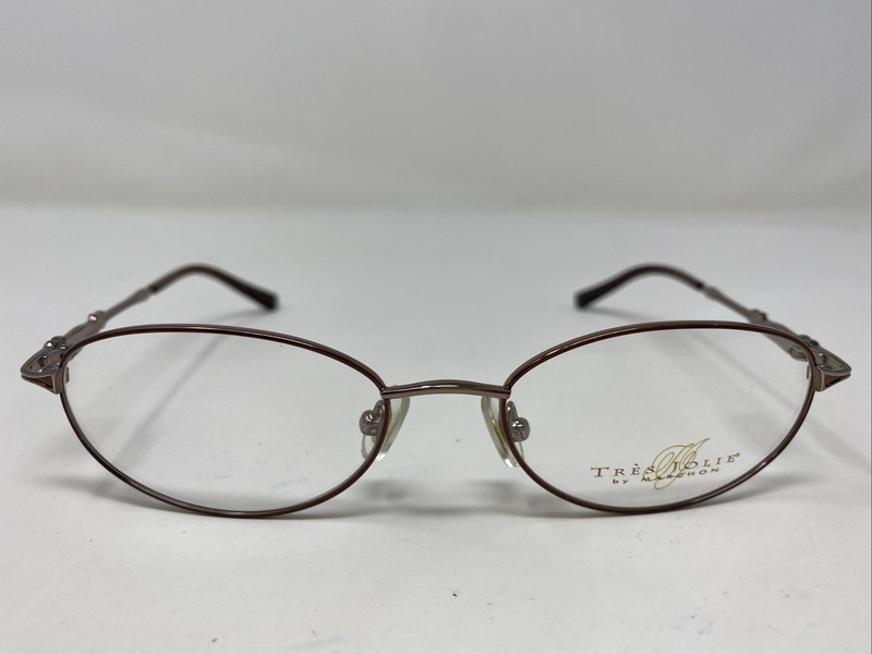 Marchon Tres Jolie 127 ROSE BORDEAUX 51-17-130 Full Rim Eyeglasses Frame 3265